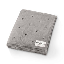 Load image into Gallery viewer, 100% Organic Cotton Pointelle Swaddle Receiving Baby Blanket: Ballet Slippers
