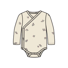 Load image into Gallery viewer, Kai Kimono Bodysuit: Hiking / Pine / 3-6M
