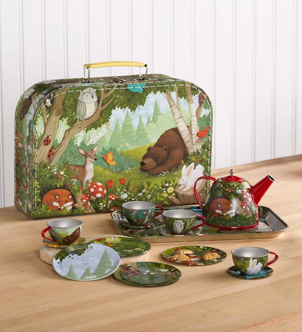 15-Piece Tin Tea Set - Assorted Styles Available